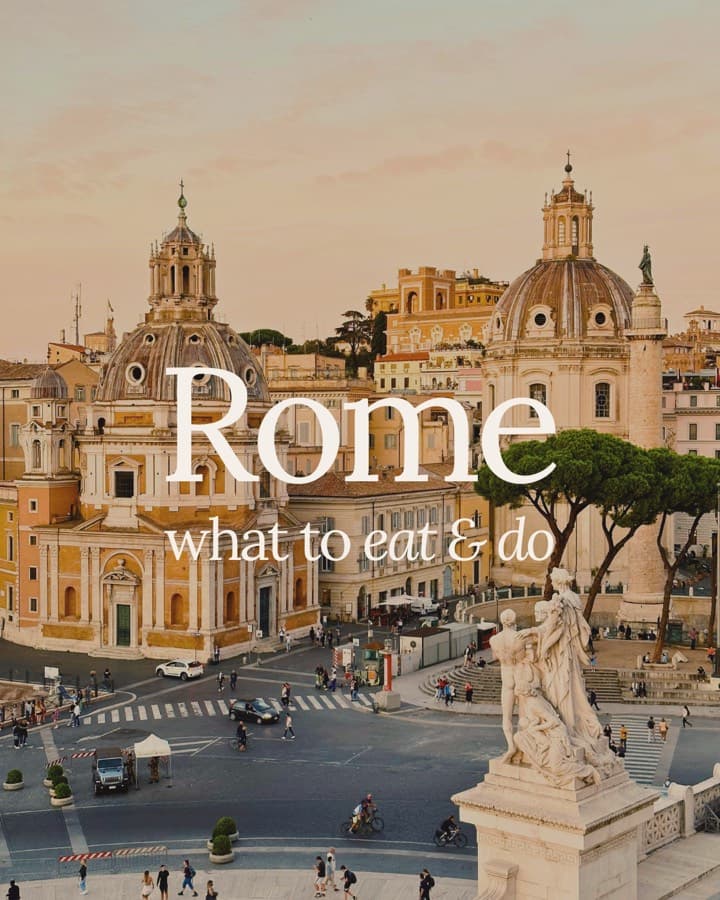 Rome: what to eat and do, a fountain in front of a church dome